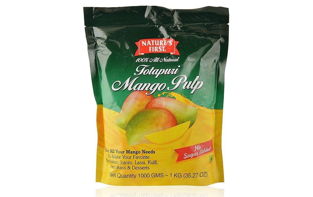 Nature's First Totapuri Mango Pulp    Pack  1 kilogram